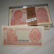 (GRESS) Uang kuno 1 rupiah jendral sudirman tahun 1968 bahan mahar