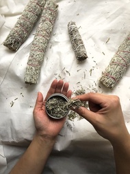 藍色鼠尾草 美國原裝進口乾燥藍色鼠尾草捆 散葉 粉招財鼠尾草活