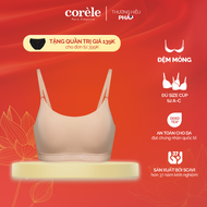 Áo Bralette nữ cúp tam giác Corèle vải sợi tre mút mỏng nhẹ không gọng mềm mại thấm hút tốt chuẩn an