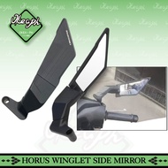 Okea Motorcycle Horus Winglet Side Mirror Full Alloy Adjustable Mirror Mount