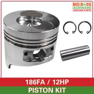 BBA Piston Kit 186FA / 12HP Aircooled Diesel Engine