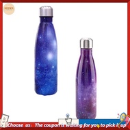 【W3SG】2 Pcs Double Walled Vacuum Water Bottle - Vacuum Insulated Double Wall 18/8 Stainless Steel  &
