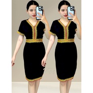 Borneo Dress Midi 35-55kg Ready Stock✅