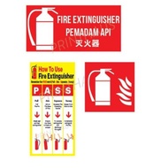 ✯Fire Extinguisher Sticker How To Use Fire Extinguisher Sticker Bagaimana Guna Pemadam Api Sticker 灭