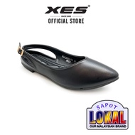 XES Ladies BSLC2005-73 Classic Pointed Toe Flats (Black / Khaki)