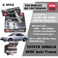 NGK Premium RX Spark Plug - Toyota AE92 1.6L 4AGE Red Top Small Port Corolla GT Levin Trueno ( Year 
