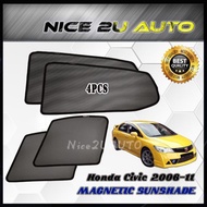 Honda Civic 2006-2011 Carfit Magnetic Sunshade - 4 Pcs