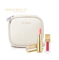 后 - whoo後拱辰享美 Glow Lip Balm Special Set 潤唇膏3.3g + 唇釉2.1g 保濕套（含化妝包）【平行進口】