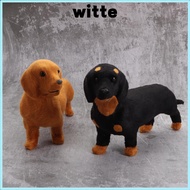 WITTE Dog Plush Toy, Cute Simulation Stuffed Animals Plush,  Design Realistic Gift Mimics Natural Mo