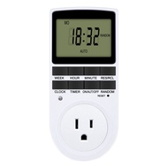 Electronic Timer Socket LCD Digital Timer Switch EU FR US UK AU Plug Timers 7Day 12/24 Hour Programm