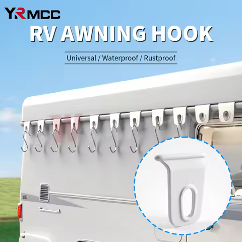 5/10Pcs RV Camping Awning Hooks Portable Heavy Duty Tent Fixing Hangers with Suction Cups for Travel