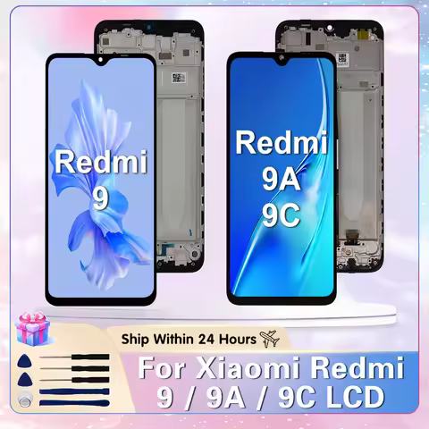 M2004J19C For Redmi 9A LCD M2006C3LG M2006C3MG 9C Display Screen Touch Digitizer Repacement Parts Fo