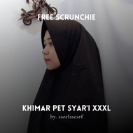 Khimar Pet Jumbo Xxxl Syari Wolfis By Saila Scarf