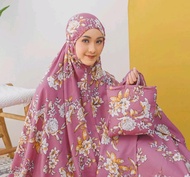 PROMO Mukena Dewasa Motif Bunga Sakura Premium Mukenah Motif Bunga Sakura Terbaru mewah Elegan Muken