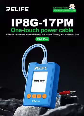RELIFE XA4 Pro Power Boot Cable for iPhone 8G-17PM 2 Inch Display with Data Detection for Mobile Pho