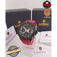 🇲🇾READY STOCK🇲🇾 KADEMAN K7004 Top Luxury Brand Men Watch Quartz Rubber Strap Sport Watches Waterproof Wristwatch