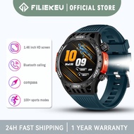 FILIEKEU Military Smart Watch For Men Bluetooth Call Compass Watches Outdoor Sports Flashlight SmartWatch For Man