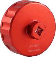 EVRBUL Oil Filter Wrench CNC 74.5mm 14 Groove Oil Filter Cap Wrench Removal Tool Compatible with Por