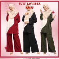 READYSTOCK SUIT LOVISSA HASNURI SATU SET BAJU SELUAR MODEN TERKINI READYSTOCK