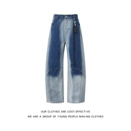 baggy jeans men y2k y2k jeans Spring/Autumn Men's Retro Hip-Hop Style Wide-Leg Casual Jeans