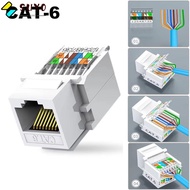 SUYO RJ45 Ethernet Module, Cat5e Cat6 White Module Coupler, UTP  Connector Tool-Less Jack Connector