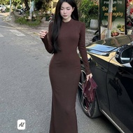 Long-sleeved dress, luxurious women's dress loan long-sleeved bodysuit 482(Z4) N.C