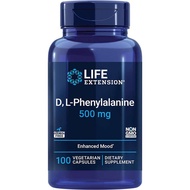 Genuine Life Extension D L-Phenylalanine 500 mg Phenylalanine to boost mood