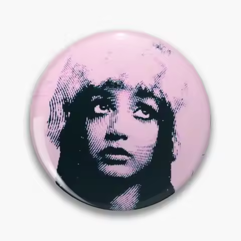 Pinkpantheress Pink Decal Soft Button Pin Brooch Funny Hat Lover Gift Decor Women Clothes Collar Bad