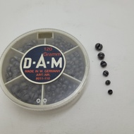 DAM Round Split Shot Kit Total Weight 120grams Mixed of Small Split Shots