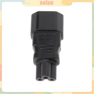 SEL IEC 320 C14 3-Pin Male To C5 3-Pin Female Power Plug Converter Adapter