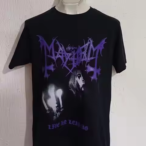 Mayhem Live Leipzig T shirt Black metal Darkthorne Emperor Dissection Watain