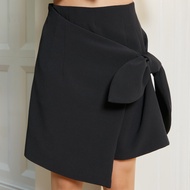 Friday attire กระโปรงกางเกงผูกโบว์ ผ้าดาลิน (FS-012)