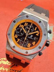 🧺洗衣街店🧺🌈🌈新返貨啦🌈🌈🧡🧡Audemars Piguet Royal Oak Offshore 26170ST🧡🧡🩶全鋼款式🩶🧡火山橙錶面🧡42mm 自動計時機芯🤍🤍連原裝AP 鋼摺扣🤍 狀態一
