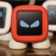 Robot Kereta Mochi Elf Hiasan Kereta Desktop Hiasan Cuaca Jam Elektronik Album Foto Elektronik Emoji