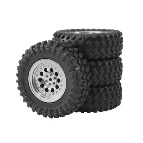 5mm Hex MN99S Rubber RC Wheels for MN98 MN82, WPL C24-1 B36 D12 C64 D74-1 Off Road Car Upgrade, High
