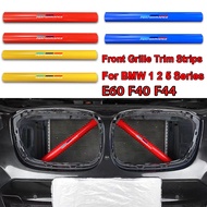 1pair ABS Car Front Grille Trim Strips Cover V Brace For BMW E60 1 2 5 Series F40 F44 M Performance 