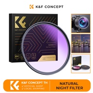 K&F Concept Natural Night Filter to reduce yellow light Lens Filter Green Coating 52/58/67/72/77/82 