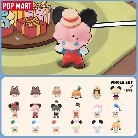 POP MART POP BEAN DIMOO WORLD x DISNEY Classic Series (3 piezas por paquete) 1 unidad/10 piezas Blin
