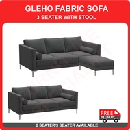 Furniture Specialist GLEHO FABRIC SOFA(3 SEATER/ 3 SEATER WITH STOOL AVAILABLE)