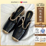 [25 - 29.10| Voucher 10-12%] Giày sục nữ phối màu thời trang GUMAC GF11039