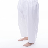 🔥Seluar Perempuan Cotton Muslimah,  Seluar Jubah(Umrah dan Haji),Lace Bottom, White