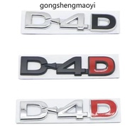 3D Metal D-4D Logo Rear Trunk Badge Emblem Car Sticker Decals for Toyota Land Cruiser Corolla RAV4 V