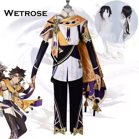 【Wetrose】In Stock Sethos Cosplay Costume Genshin Impact Сетос Cyno Sumeru Temple of Silence Hermanub