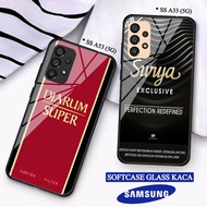 Softcase Glass Kaca SAMSUNG A33(5G) A53(5G) - Casing hp SAMSUNG A33(5G) A53(5G) [ S11 ].