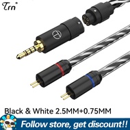 สายหูฟังรุ่นโปร T6 TRN 16แกนชุบเงินสายอัพเกรดทองแดง OCC Litz ขนาด4.4มม./2.5มม./3.5มม. พร้อม Mmcx/ 2P