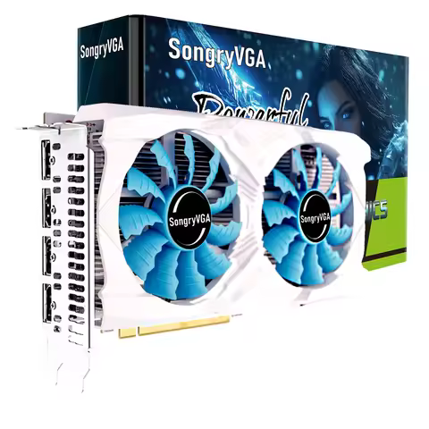 SongryVGA GTX 1660 Super 6GB GDDR6 Gaming Graphics Card,192-bit 8Pin PCIe 3.0,4K Triple 3DP+HDMI,for