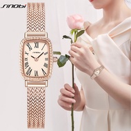 Sinobi นาฬิกาผู้หญิงดีไซน์แฟชั่นนาฬิกาข้อมือควอตซ์ของผู้หญิงนาฬิกาของขวัญของผู้หญิงนาฬิกาแบรนด์หรูชั้นนำ