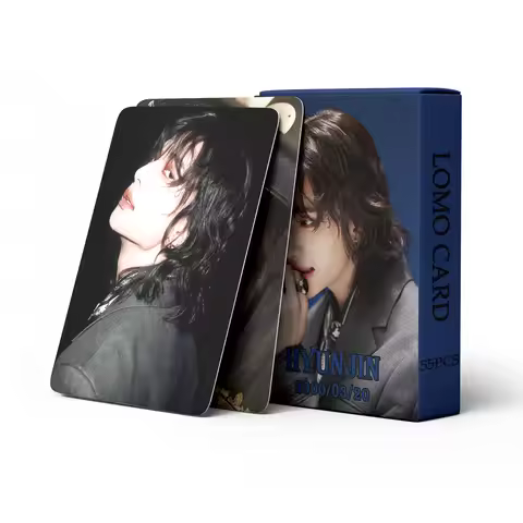 55 Pcs in Stock (HOP)HyunJin Celebrity Fan Collection Card Postcard Photo Card LOMO Card Gift