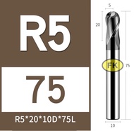 เอ็นมิลคาร์ไบด์ หัวบอล แข็ง70HRC - Carbide End Mill Ball Nose