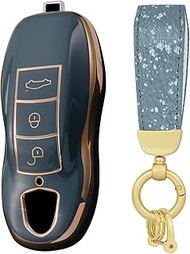 ontto Bling Car Key Case Key Case Key Case Key Fob TPU Protective Case Fits Porsche Cayenne Panamera